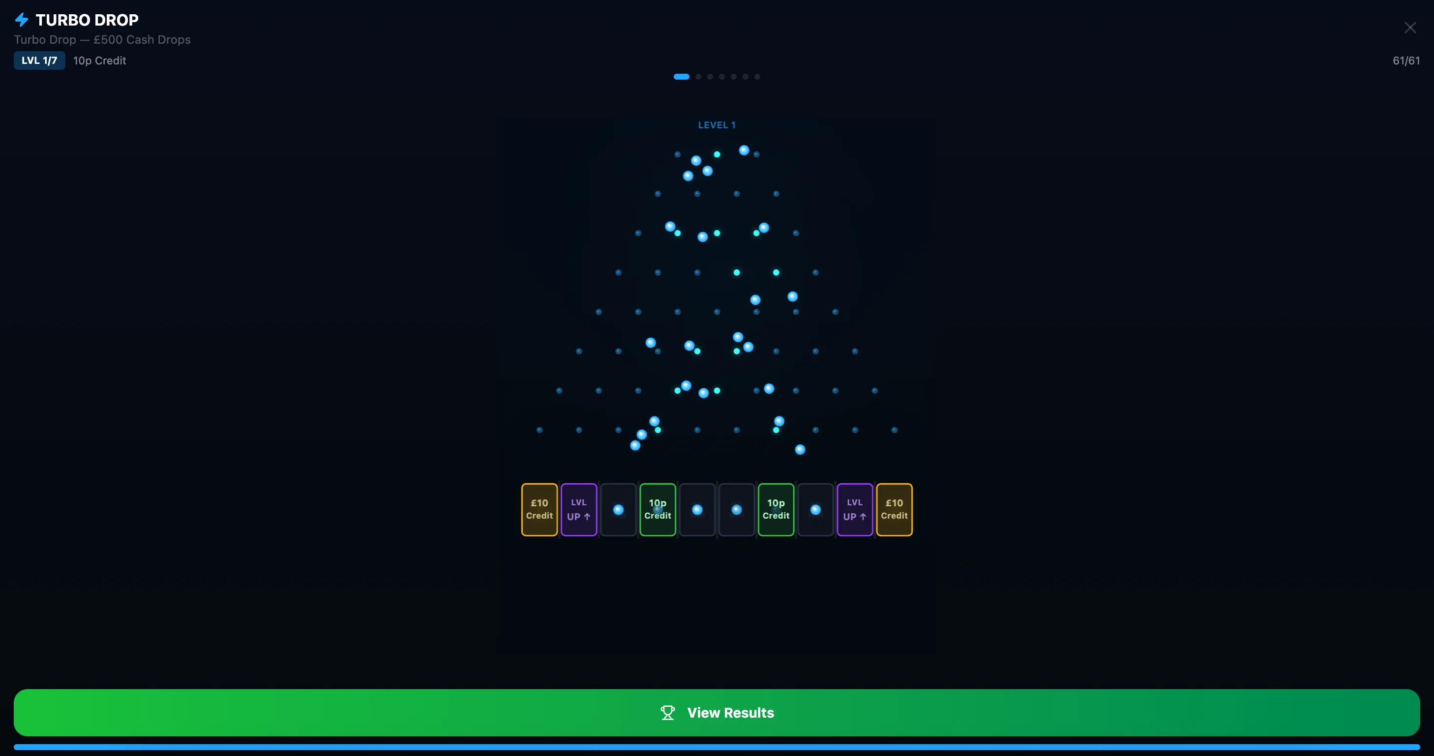 Balls Bouncing Through Pins